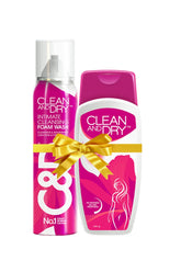 Clean & Dry Daily Intimate Foam Wash 85g & Powder 100gm