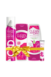 Clean & Dry Daily Intimate Wash, Foam, Cream & Powder