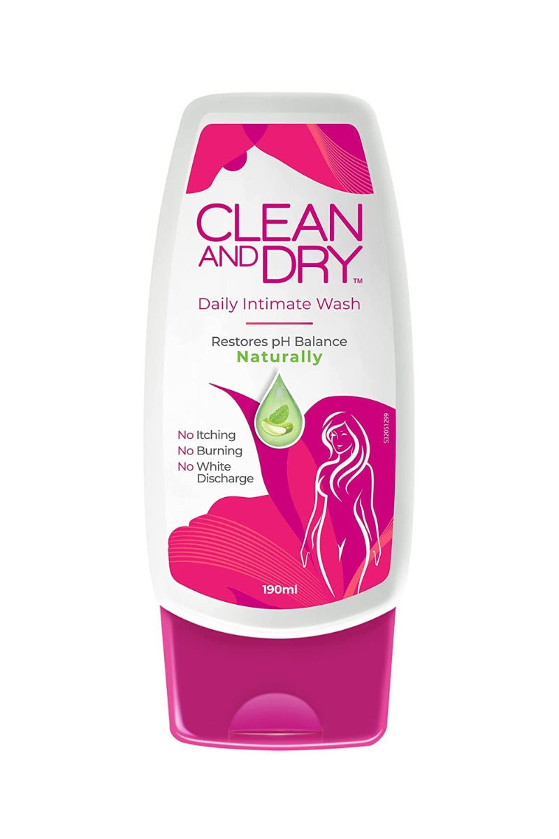 Clean & Dry Daily Intimate Wash – 190 ml