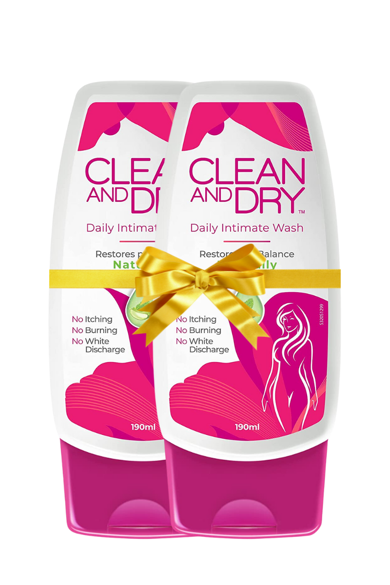 Clean & Dry Daily Intimate Wash 190 ml Combo Pack